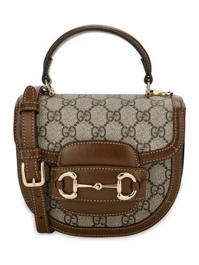 Horsebit 1955 Mini Top Handle Cross Bag Beige Brown - GUCCI - BALAAN 2