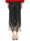 McCue Lace Silk Pants Black - ALEXANDER MCQUEEN - BALAAN 5