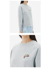 Oly Hot Dog Patch Vintage Cotton Sweatshirt Grey - MAISON KITSUNE - BALAAN 6