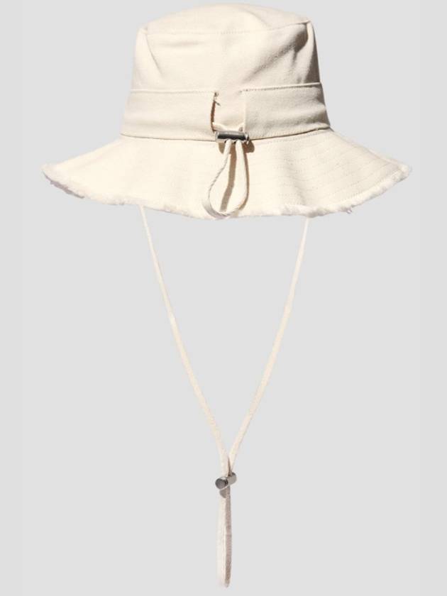 Le Bob Artichaut Bucket Hat Off White - JACQUEMUS - BALAAN 4