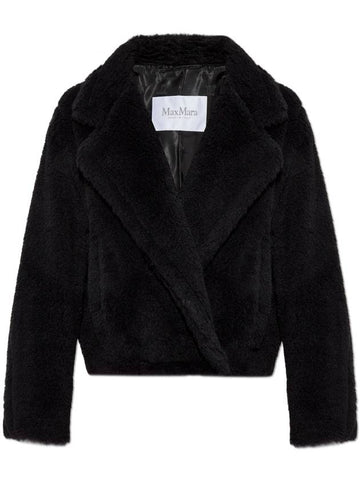 Max Mara Fur Coat Oggeri, Women's, Black - MAX MARA - BALAAN 1