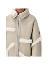 Zipped Shearling Single Coat Cream White - TOM FORD - BALAAN 6