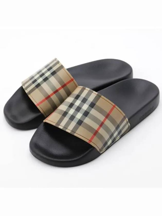 Vintage Check Slippers Beige - BURBERRY - BALAAN 2