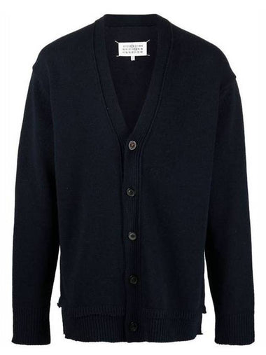 Elbow Patch Cardigan Navy - MAISON MARGIELA - BALAAN 1