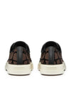 Toile Iconographe Low Top Sneakers Brown - VALENTINO - BALAAN 4