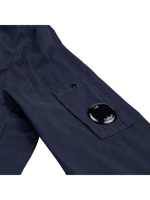 Men's Lens Wappen One Pocket Zip Up Jacket Navy - CP COMPANY - BALAAN 9