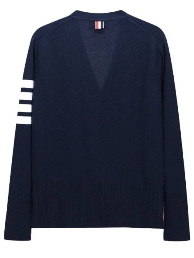 Men's Diagonal Classic Cashmere Cardigan Navy - THOM BROWNE - BALAAN 3