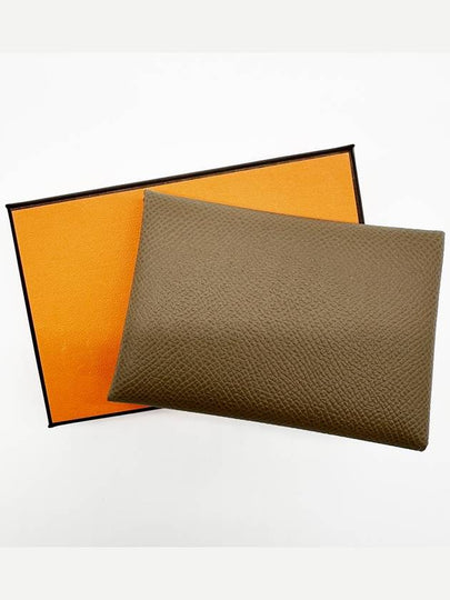 Calvi Duo Card Wallet Brown - HERMES - BALAAN 2