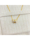 Mini Pop H Pendant Necklace Gold Marron Glace - HERMES - BALAAN 2