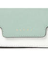 Saffiano Color Block Tri-Fold Half Wallet Blue - MARNI - BALAAN 8