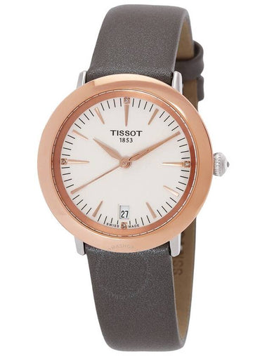 Tissot Glendora Quartz Diamond Cream Opalin Dial Ladies Watch T929.210.46.266.00 - TISSOT - BALAAN 1