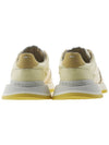 Men's 50 50 Lace-up Nylon Leather Low Top Sneakers Pastel Yellow - MAISON MARGIELA - BALAAN 5