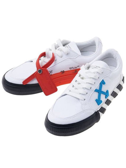 Vulcanized Low Top Sneakers White Blue - OFF WHITE - BALAAN 2