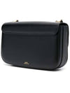 Grace Baquette Calfskin Small Cross Bag Black - A.P.C. - BALAAN 3