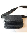 Intrecciato Small Cross Bag Black - BOTTEGA VENETA - BALAAN 5