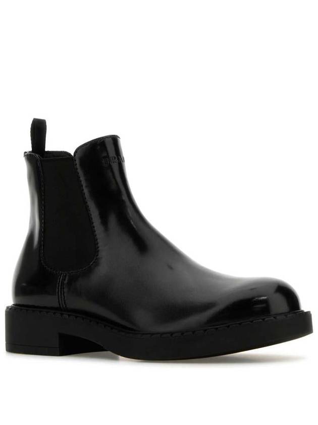 brushed leather Chelsea boots black - PRADA - BALAAN 3