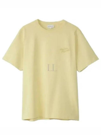 Handwriting Comfort Short Sleeve T-Shirt Yellow - MAISON KITSUNE - BALAAN 2