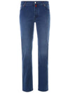 UPNJSM J0743B 02 Red Tab Medium Wash Denim Pants - KITON - BALAAN 2