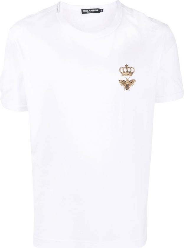 Embroidered T-Shirt G8PV1Z G7WUQW0800 B0011010166 - DOLCE&GABBANA - BALAAN 2