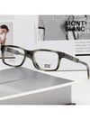 Eyewear Rectangle Horn-Rimmed Eyeglasses Havana Grey - MONTBLANC - BALAAN 3