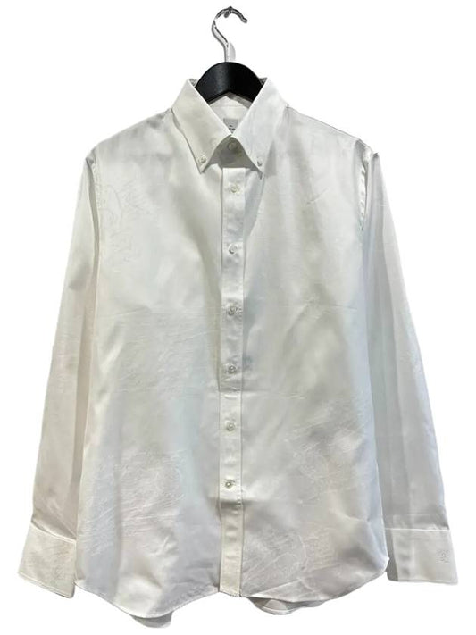 R24HTL98 001000 Scritto Cotton Shirt White - BERLUTI - BALAAN 1