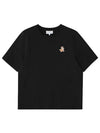 Speedy Fox Patch Comfort Short Sleeve T-Shirt Black - MAISON KITSUNE - BALAAN 3