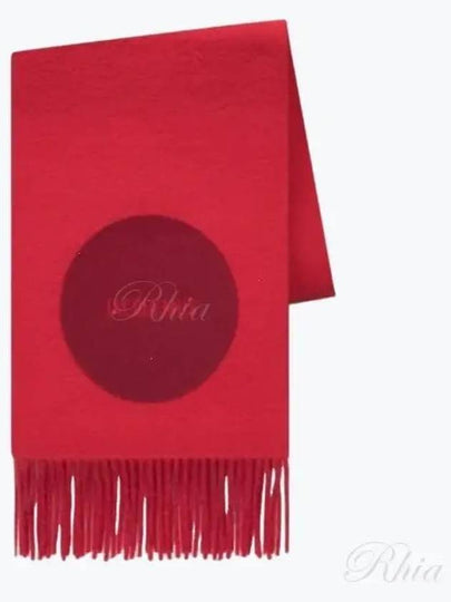 Logo Detail Fringe Muffler Red - JACQUEMUS - BALAAN 2