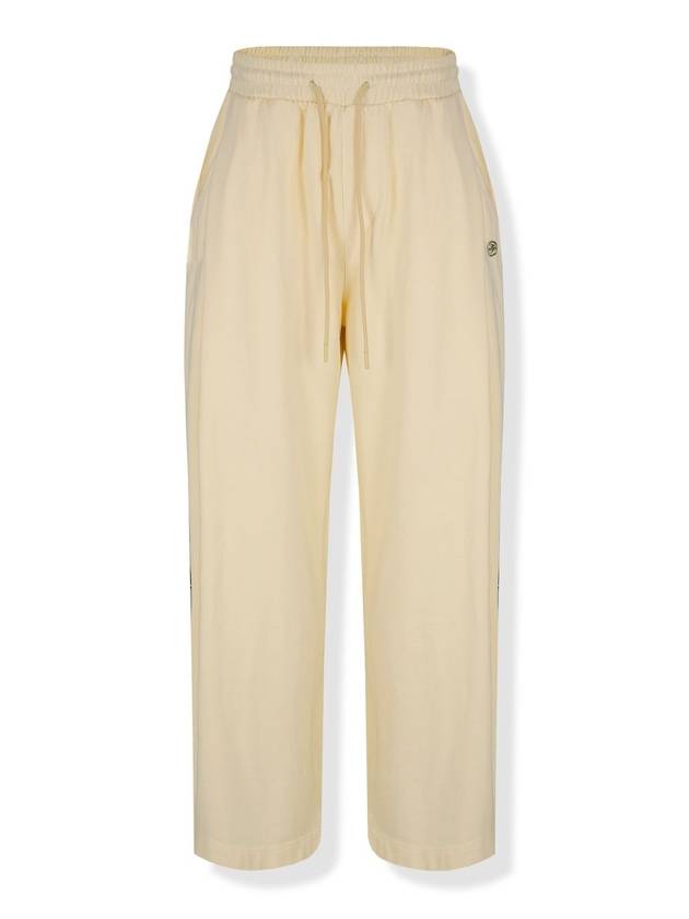 Unisex Wide Two-Tuck Sweatpants MLight Yellow - NUAKLE - BALAAN 2