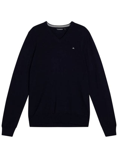 Lymann Merino V-Neck Knit Top Navy - J.LINDEBERG - BALAAN 1