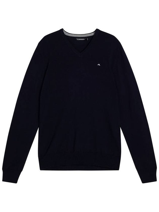 Lymann Merino V-Neck Knit Top Navy - J.LINDEBERG - BALAAN 1