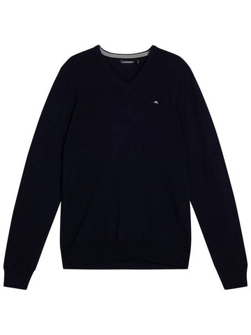 Lymann Merino V-Neck Knit Top Navy - J.LINDEBERG - BALAAN 1