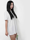 SS Scribble Embroidery Diag Slim Short Sleeve TShirt White OMAA027S23JER012 - OFF WHITE - BALAAN 1