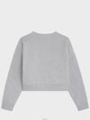 Logo Print Cotton Sweatshirt Grey - CELINE - BALAAN 3