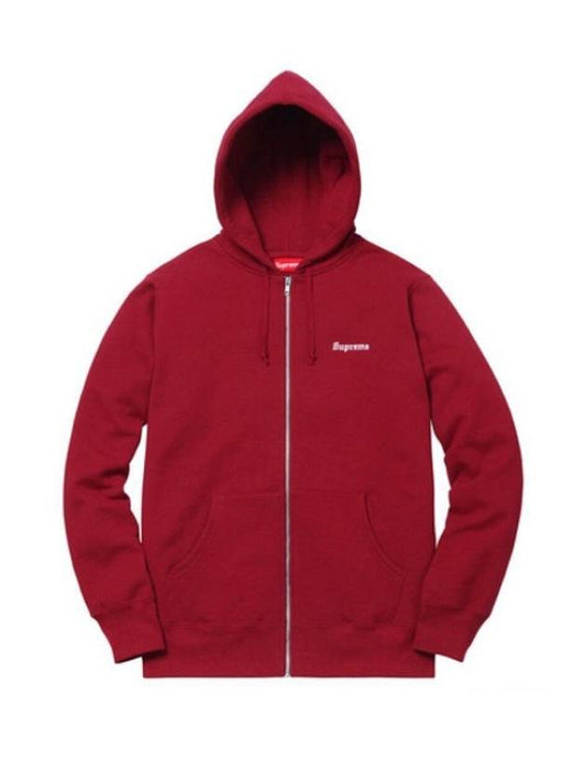 666 Zip Up Sweat Burgundy - SUPREME - BALAAN 2