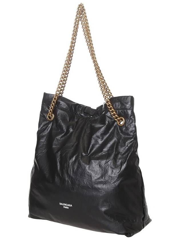 Women's Crush Medium Tote Bag Black - BALENCIAGA - BALAAN 4