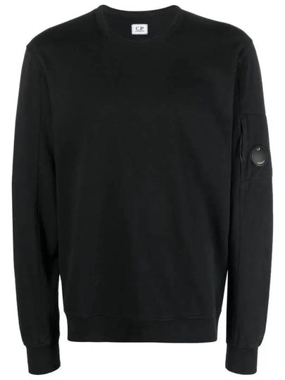 Light Fleece Sweatshirt Black - CP COMPANY - BALAAN 2