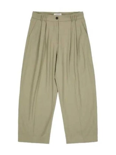 Double pleat curve volume pants khaki - STUDIO NICHOLSON - BALAAN 1