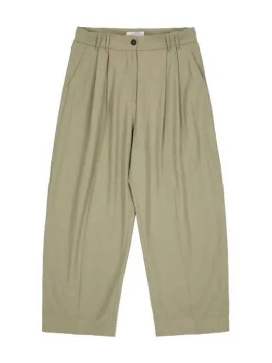 Double pleat curve volume pants khaki - STUDIO NICHOLSON - BALAAN 1