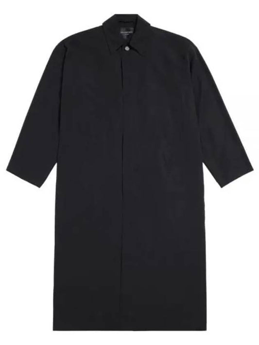 Belted Maxi Trench Coat Black - BALENCIAGA - BALAAN 2