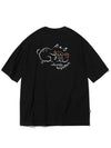 Always cat embroidery short sleeve t-shirt black - CPGN STUDIO - BALAAN 3