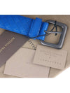 Intrecciato Leather Belt Blue - BOTTEGA VENETA - BALAAN 6