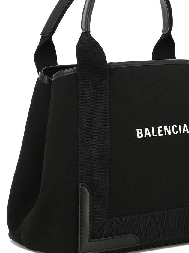 Cabas Logo Canvas Small Tote Bag Black - BALENCIAGA - BALAAN 5