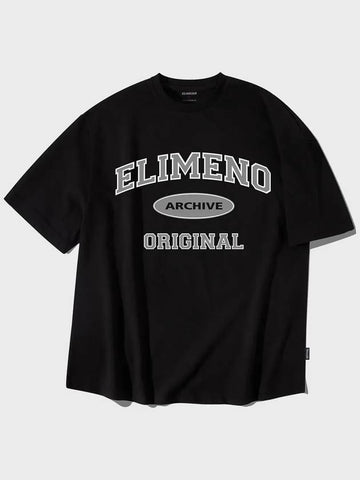 EL original overfit short sleeve t-shirt black - ELIMENO - BALAAN 1