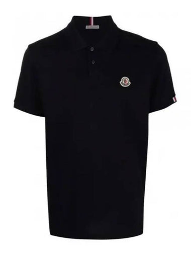 8A00014 84556 999 Logo Patch Short Sleeve Collar - MONCLER - BALAAN 1