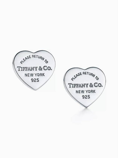 Return To Heart Stud Earrings Silver - TIFFANY & CO. - BALAAN 2