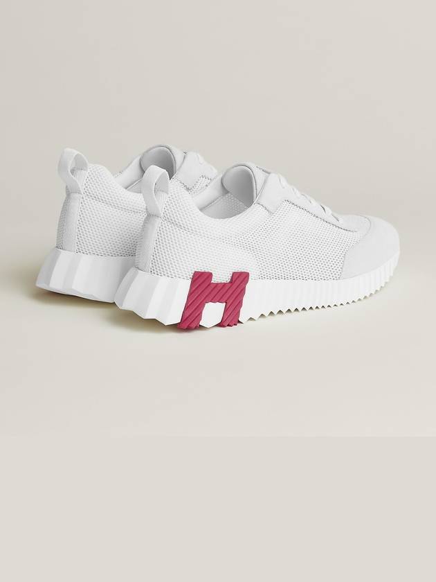 Bouncing Mesh Low Top Sneakers Blanc White - HERMES - BALAAN 6