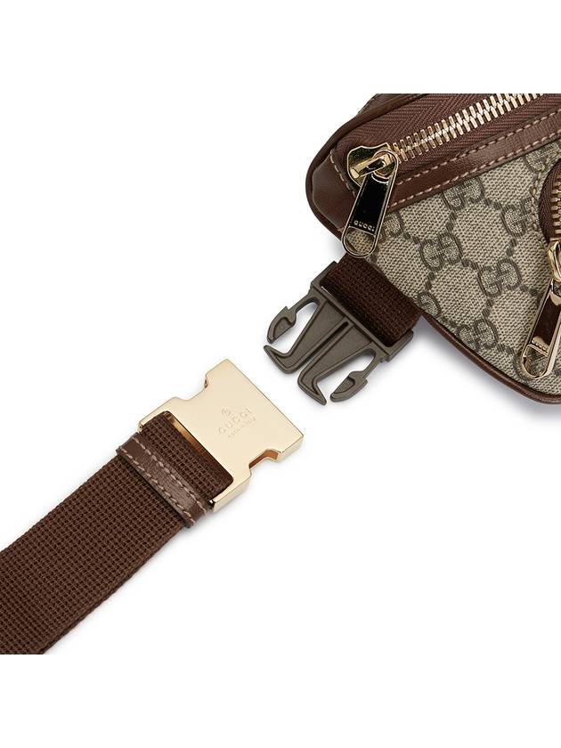 Interlocking GG Supreme Canvas Belt Bag Brown - GUCCI - BALAAN 9