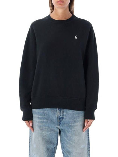 Embroidered Logo Pony Sweatshirt Black - POLO RALPH LAUREN - BALAAN 2