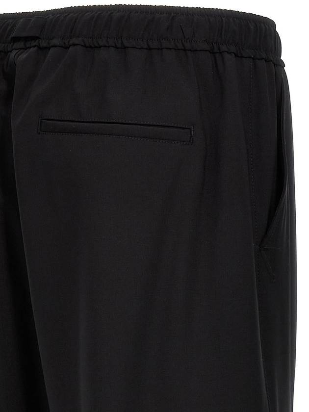 Fresh Cargo Wool Straight Pants Black - MSGM - BALAAN 5