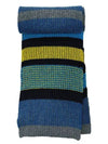 Striped Wool Muffler Yellow Blue - PAUL SMITH - BALAAN 3